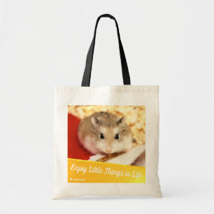 Bolsa Tote Hammyville - Hamster Bonito Aproveita Pequenas Coi