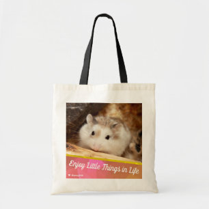 Bolsa Tote Hammyville - Hamster Bonito Aproveita Pequenas Coi