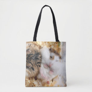Bolsa Tote Hammyville - Hamster Bonito com Iniciais