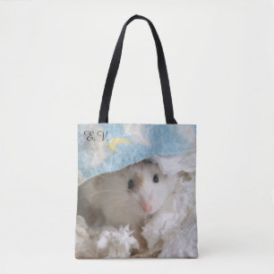 Bolsa Tote Hammyville - Hamster Bonito com Iniciais