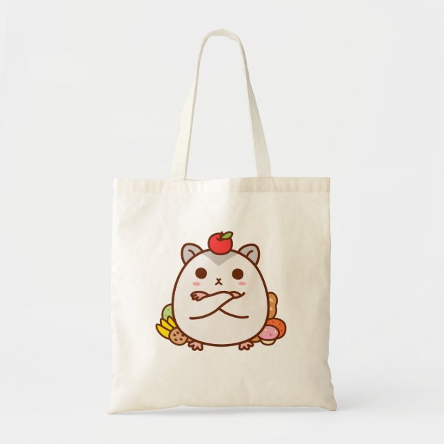 Bolsa Tote Hamster ávido (Frente)