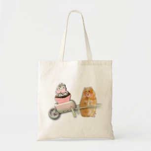 Bolsa Tote Hamster bonito com presente de ilustração de muf