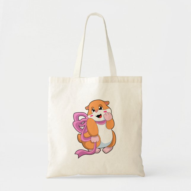 Bolsa Tote Hamster com Faixa de Opções (Frente)