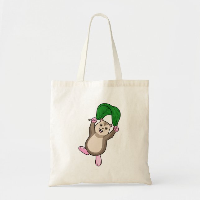 Bolsa Tote Hamster com Paraquedas (Frente)