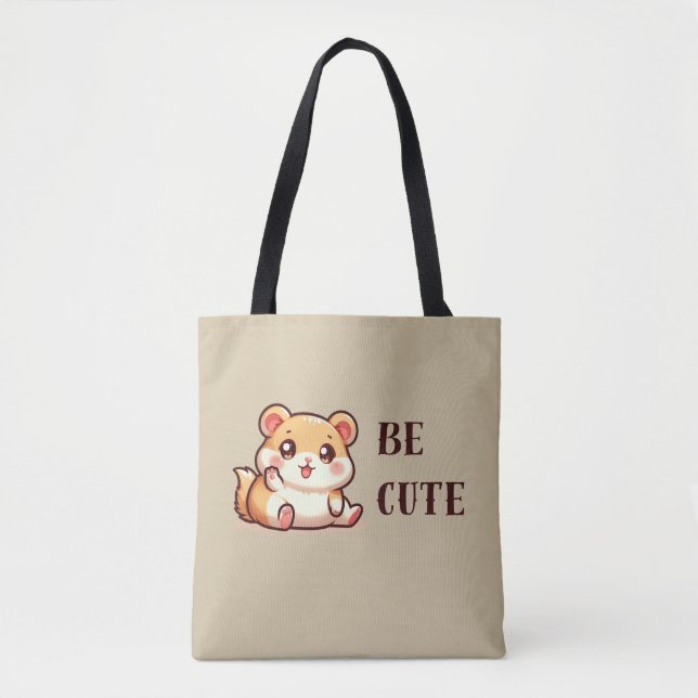 Bolsa Tote Hamster - Ser Fofo (Frente)