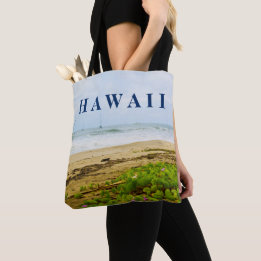 Bolsa Tote Hanalei Bay Kauai Hawaii Beach e Boats