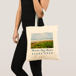 Bolsa Tote Hanalei Bay Kauai Hawaii Boats + Trip/Ano