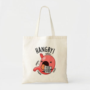 Bolsa Tote Hangry Funny Stomach Pun