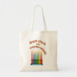 Bolsa Tote Hanukkah Chanukkah Crayon-ukkah Funny Menorah Gift