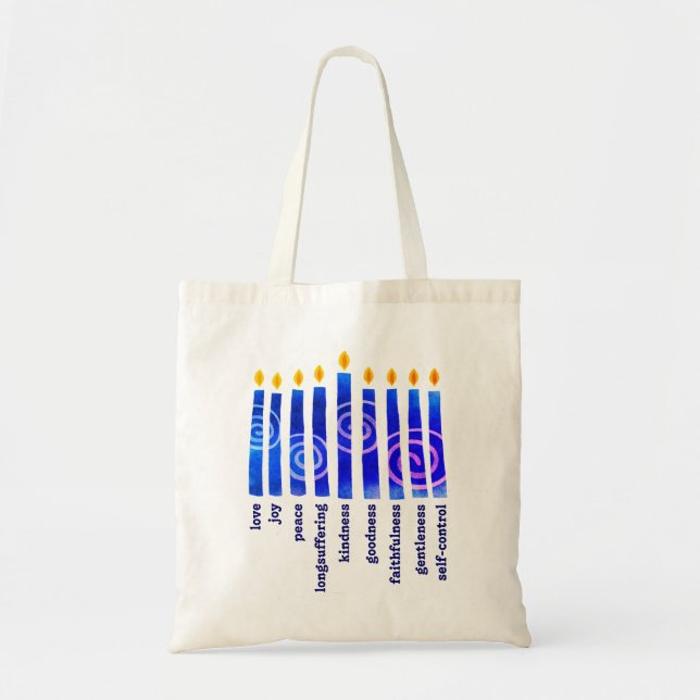 Bolsa Tote HANUKKAH Fruta espiritual Christian (Frente)