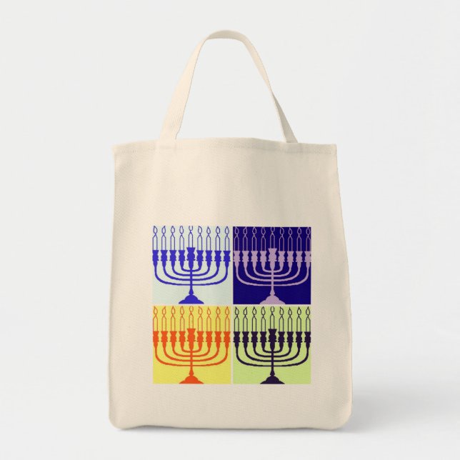 Bolsa Tote Hanukkah Menorah (Frente)