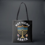 Bolsa Tote Hanukkah Não Hoje Papai Noel Judaico Chanukah<br><div class="desc">Hanukkah Não Hoje Papai Noel Judaico Chanukah</div>