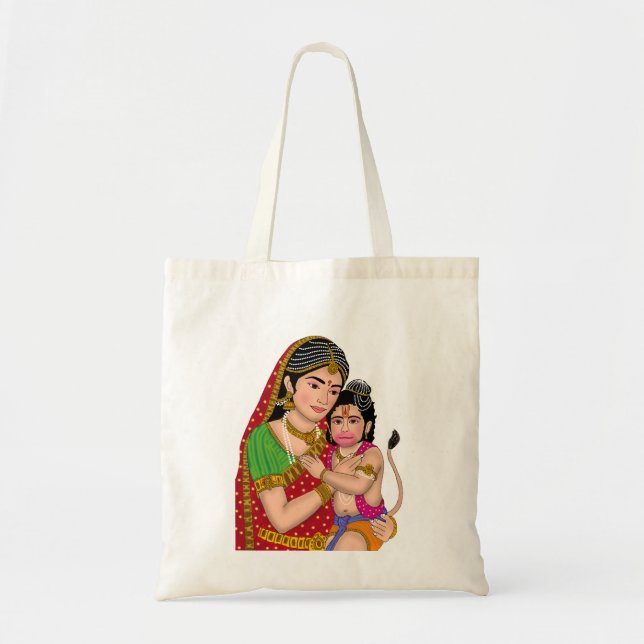 Bolsa Tote Hanuman & Anjana Mata (Frente)