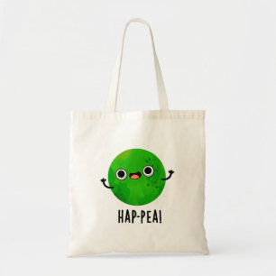 Bolsa Tote Hap-pea Funny Happy Pea Pun