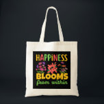 Bolsa Tote Happiness Blooms From Within Happiness Spring<br><div class="desc">Happiness Blooms From Within Happiness Spring</div>