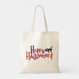 Bolsa Tote Happy Halloween Fun Black Cat