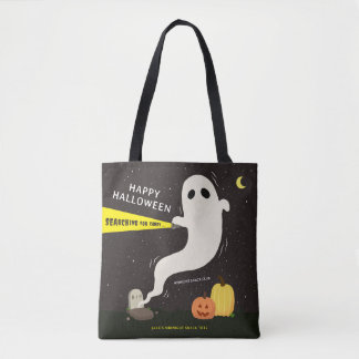 Bolsa Tote HAPPY HALLOWEEN Ghost Personalized