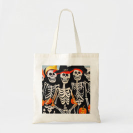 Bolsa Tote Happy Halloween Skeletons