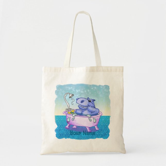 Bolsa Tote Happy Hippo Bath (Frente)