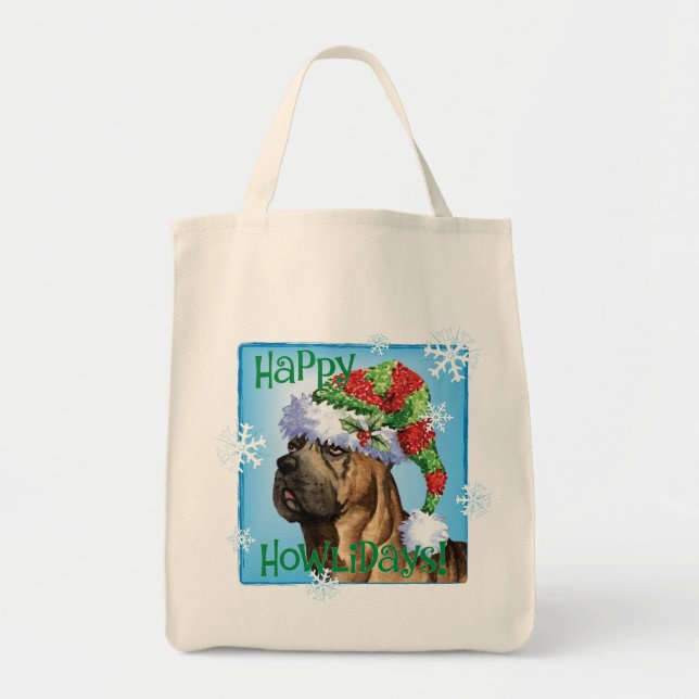 Bolsa Tote Happy Howlidays Cane Corso (Frente)