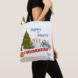 Bolsa Tote Happy & Merry Chrismukkah with Traditional Element