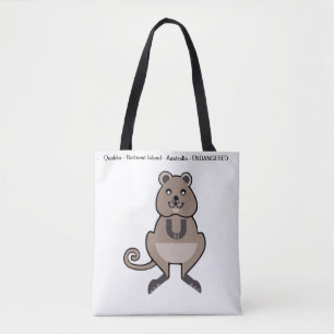 Bolsa Tote Happy QUOKKA - Austrália - Natureza