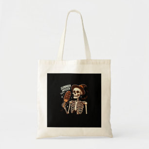 Bolsa Tote Happy Summerween Vibes Skeleton IceCream Summer Ha