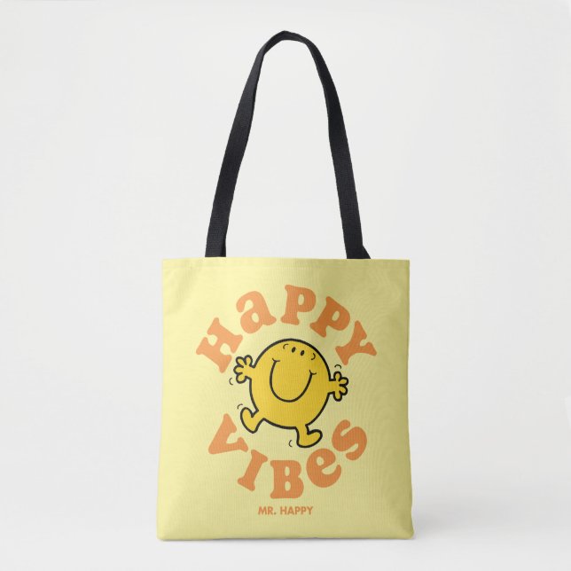 Bolsa Tote Happy Vibes (Frente)
