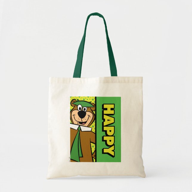 Bolsa Tote Happy Yogi Bear (Frente)