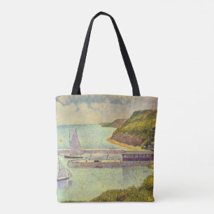 Bolsa Tote Harbour Port-en-Bessin High Tide, por Georges Seur
