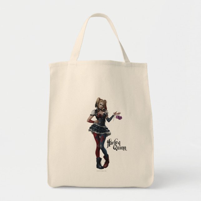 Bolsa Tote Harley Quinn Com Felpudo (Frente)