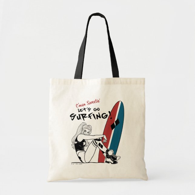 Bolsa Tote Harley Quinn - Surfe em Vamos (Frente)