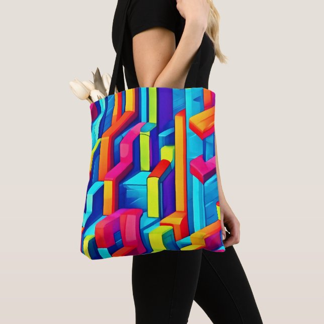 Bolsa Tote Harmonia Abstrato geométrica (Close Up)