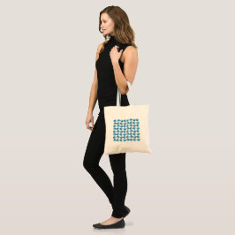 Bolsa Tote : Harmonia Azul Geométrica