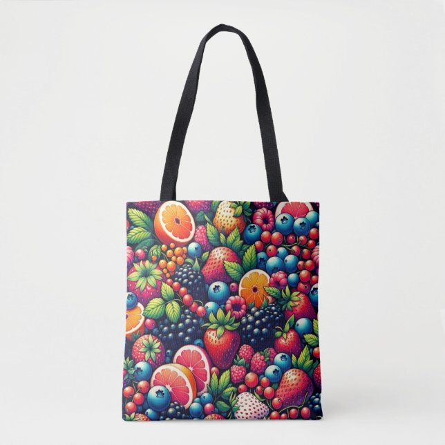 Bolsa Tote Harmonia Frutífera: Uma Sinfonia da Recompensa da  (Frente)