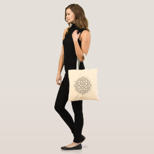 Bolsa Tote Harmonia Infinita: Arte de Símbolo Mandala Celta S