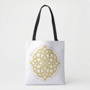 Bolsa Tote Harmonia Infinita: Arte de Símbolo Mandala Celta S