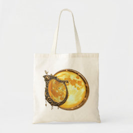 Bolsa Tote Harpa Celestial da Lua Dourada