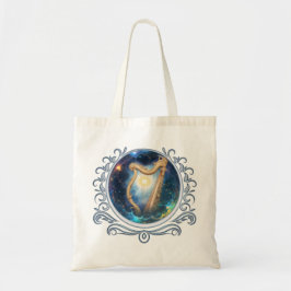 Bolsa Tote Harpa Celestial dos Céus Limitados pela Lua.