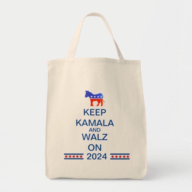 Bolsa Tote Harris e Walz 2024 Tote Bag (Frente)
