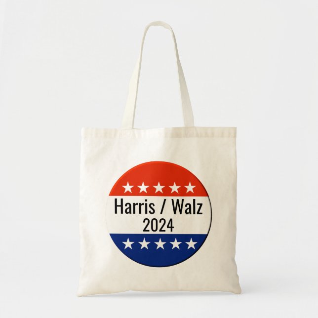 Bolsa Tote Harris Walz 2024 Eleição (Frente)
