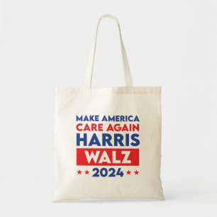 Bolsa Tote Harris Walz 2024 Torna A América Mais Cuidada