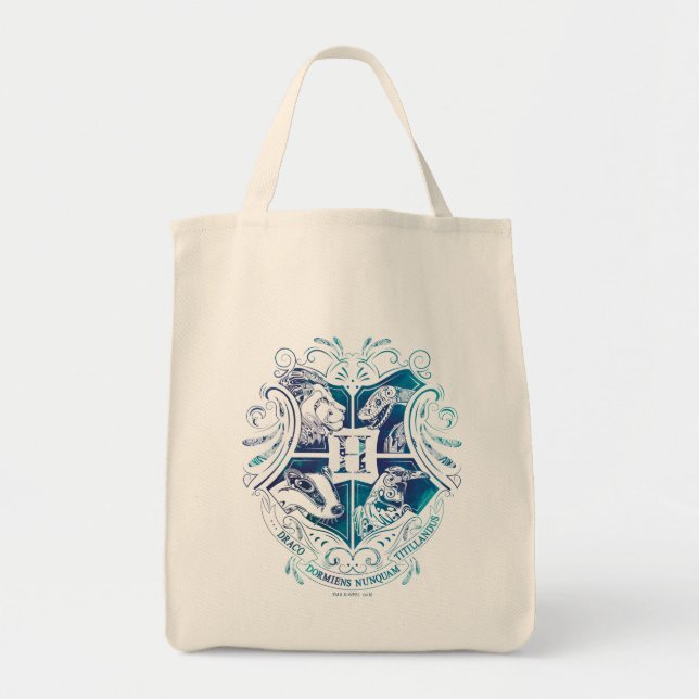 Bolsa Tote Harry Potter | Aguamenti HOGWARTS™ Crest (Frente)