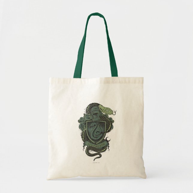Bolsa Tote Harry Potter  | Brasão de Slytherin (Frente)