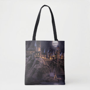 Bolsa Tote Harry Potter Castle Lago Excelente a Hogwarts