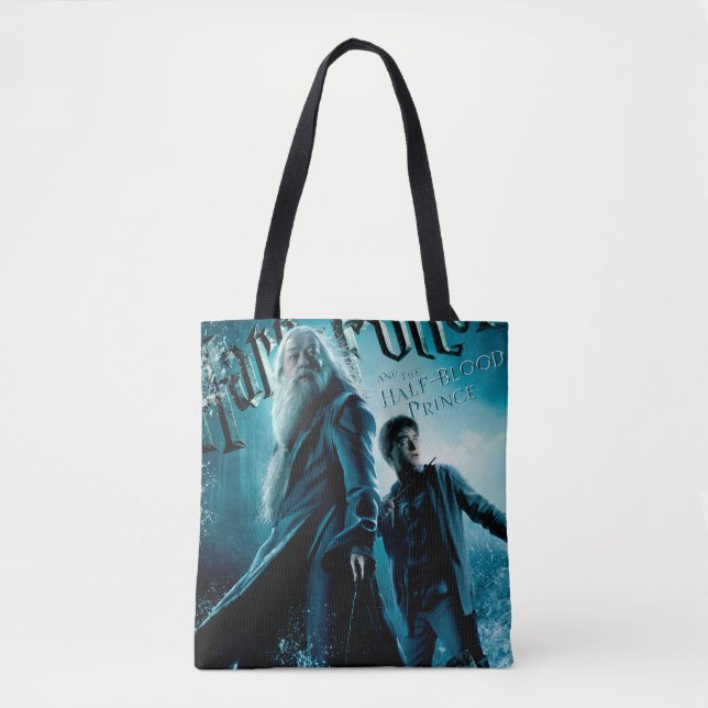 Bolsa Tote Harry Potter e Dumbledore em rochas 1 (Frente)