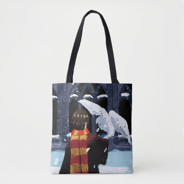 Bolsa Tote HARRY POTTER™ e Hedwig na neve (Frente)
