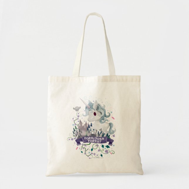 Bolsa Tote Harry Potter | Floresta Proibida Unicórnio Gráfico (Frente)