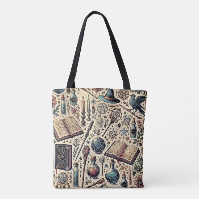 Bolsa Tote Harry Potter inspirou um saco de toques mágicos (Verso)