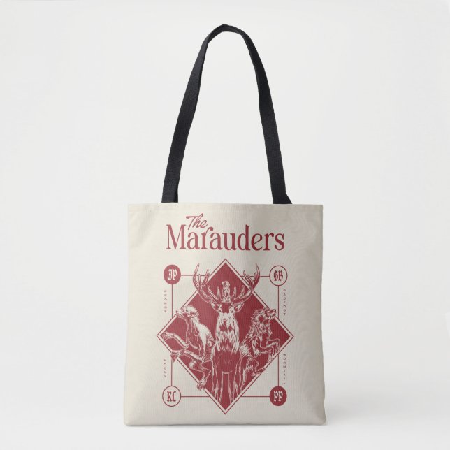 Bolsa Tote HARRY POTTER™ Os Marauders Animagus Gráfico (Frente)